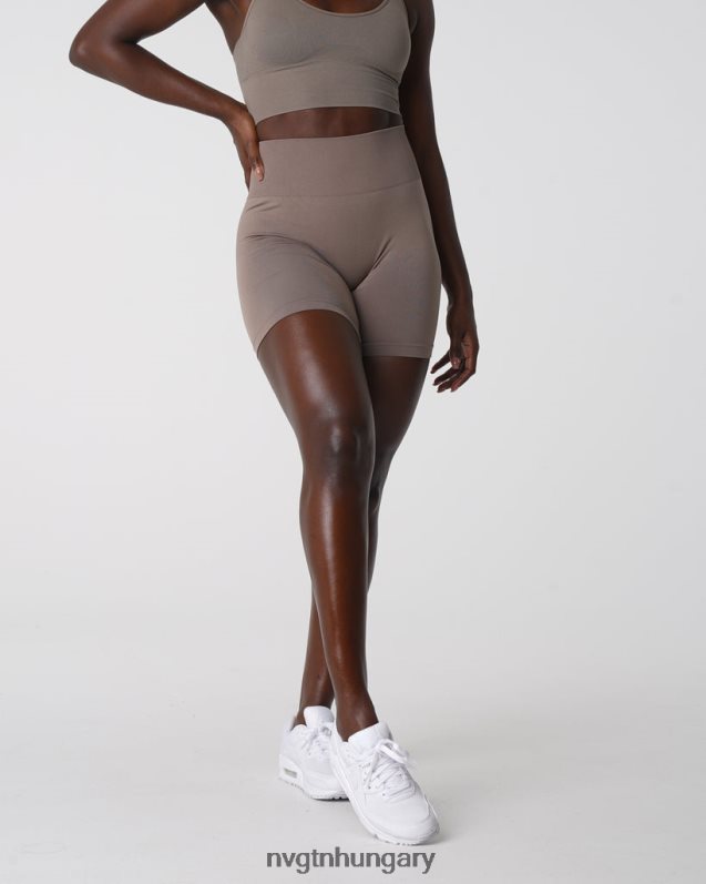nők fitnesz B8T0BH454 NVGTN tópszín tömör varrat nélküli rövidnadrág