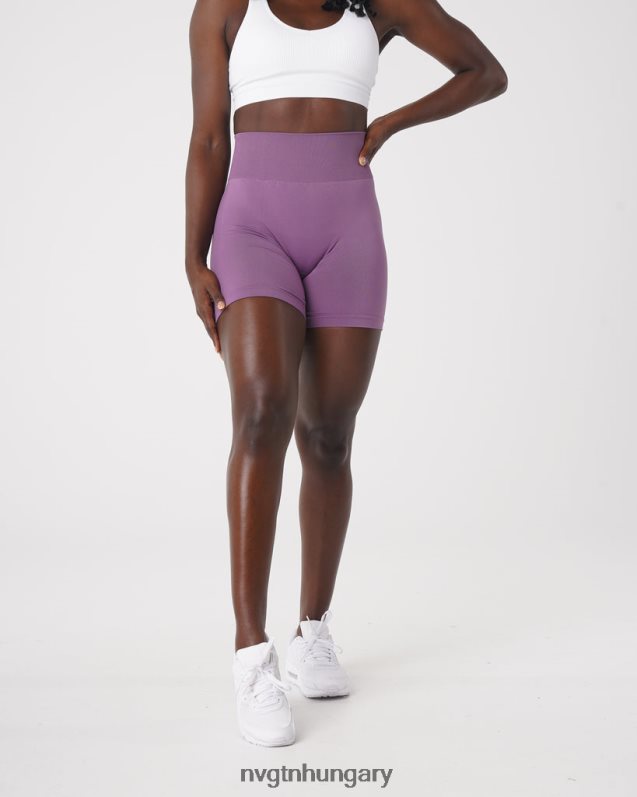 nők fitnesz B8T0BH463 NVGTN orchidea tömör varrat nélküli rövidnadrág